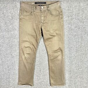 Marc Anthony Pants Mens Size 32x32 Slim Fit Chinos Khaki Straight Stretch